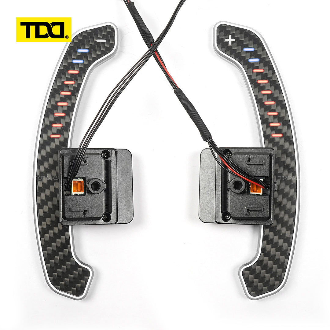TDD Carbon Fiber Magnetic LED Paddle Shifters For BMW G68 G60 Standard Wheelbase 2023- Touring G61 2024- Long Wheelbase 2024-