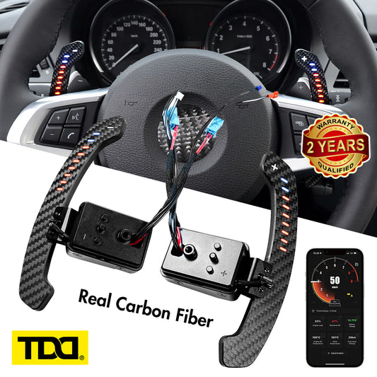 Carbon Fiber Magnetic LED Paddle Shifters For BMW F10 F06 F07 F11 F18 F12 F13 F01 F02 F30 F31 F32 F33 F34 2 3 4 5 6 7 Series G20 G30 G32 G38 G12 G01 G80 F90 F92 30 X3: G01 X4: G02 X5: G05 X6: G06 X7 G07 F20 F30 F32 F34 F36 F80 I8