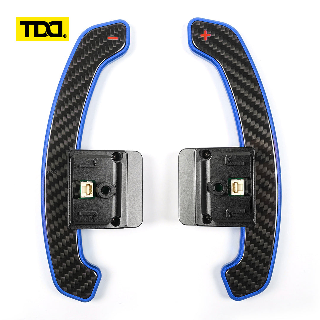 TDD Glossy Carbon Fiber Magnetic Paddle Shifter For BMW G68 G60 Standard Wheelbase 2023- Touring G61 2024- Long Wheelbase 2024-