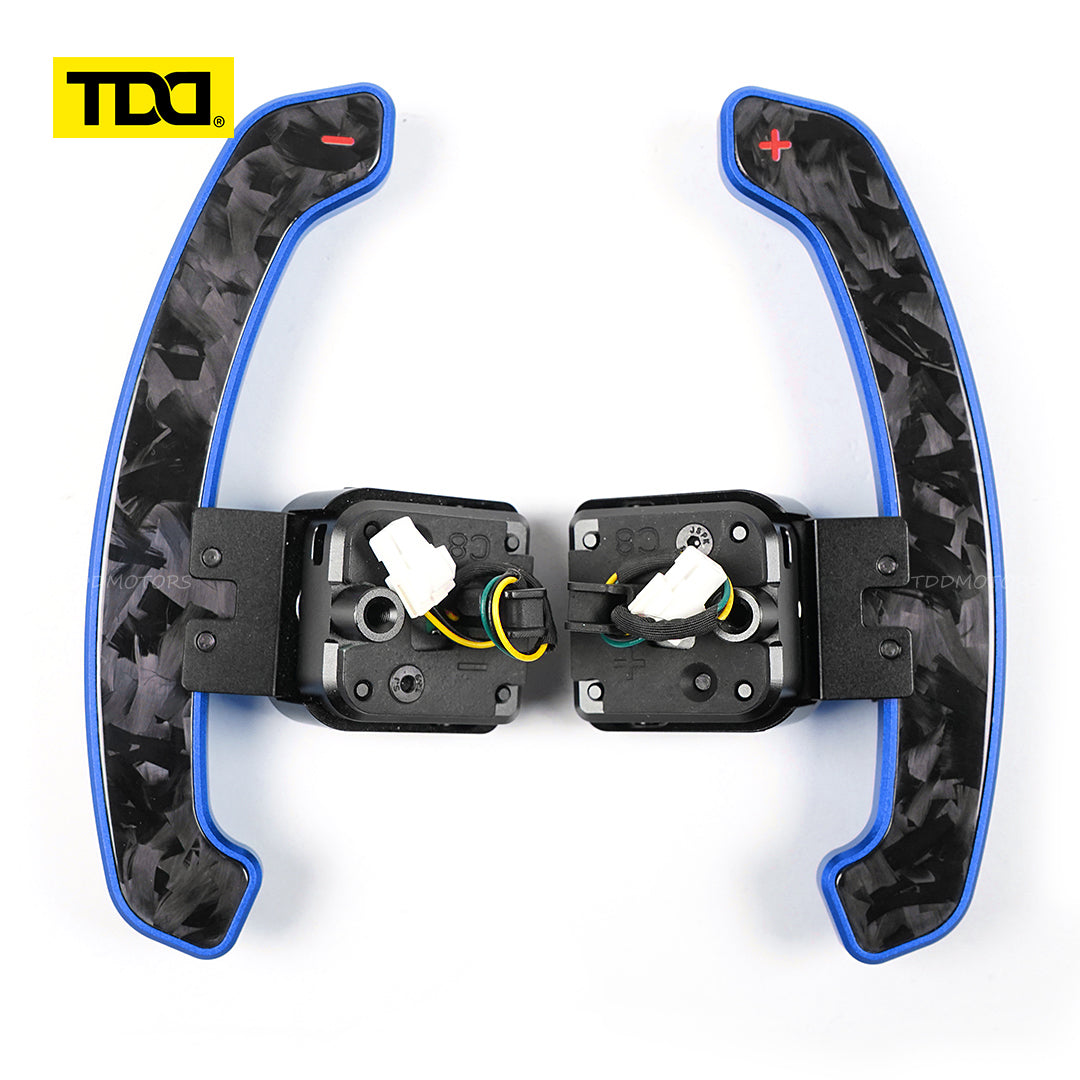 TDD Carbon Fiber  Magnetic Paddle Shifters for Paddle Shifters For Audi C8 series  A6 A7 S6 S7 RS6 RS7