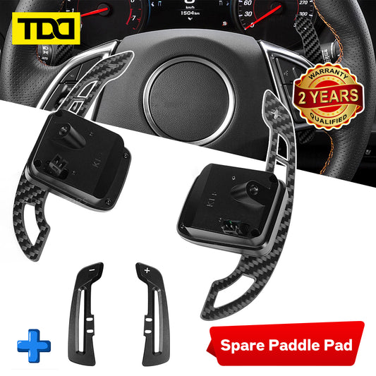 TDD Magnetic Carbon Fiber Paddle Shifters For Corvette C7 Stingray ZR1 Z06 2014-2019