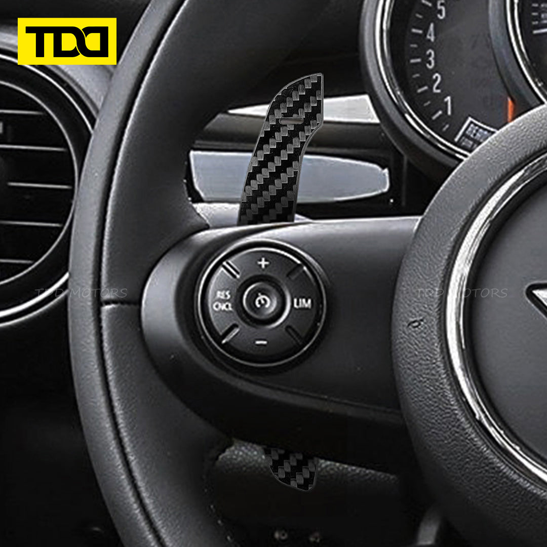 Magnetic Carbon Fiber Paddle Shifters For Mini F54 F55 F56 F57 Cooper 22+ F54 F55 F56 F57 F60 Cooper S/JCW