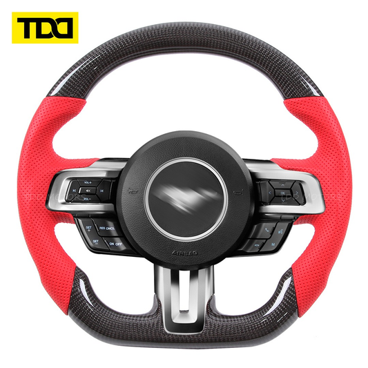 TDD carbon fiber steering wheel for Mustang