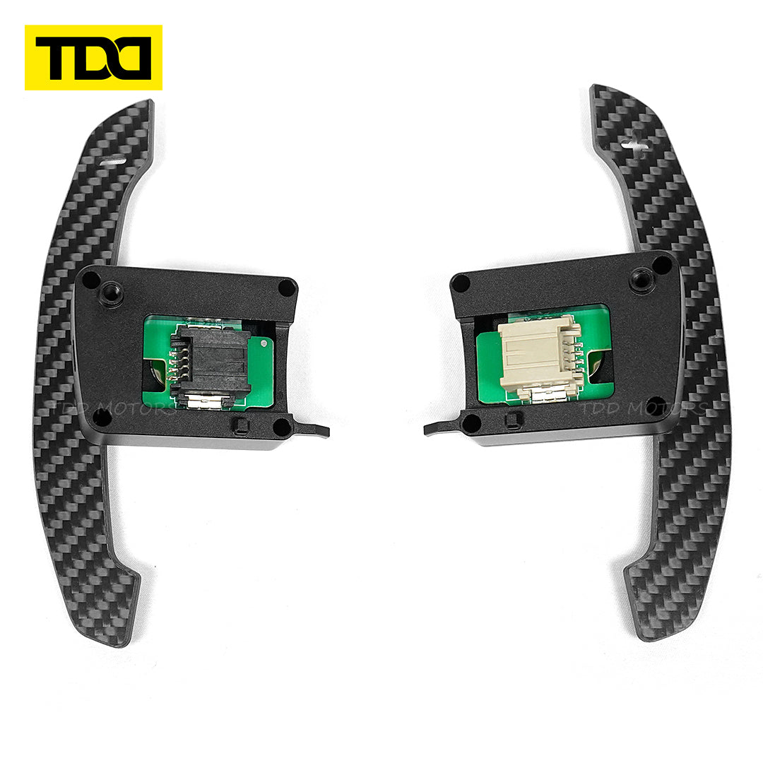 TDD Magnetic Carbon Fiber Paddle Shifters For Mustang 2015-2023