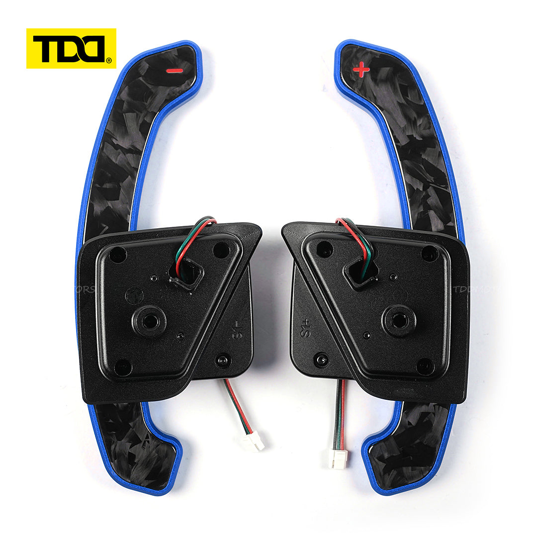 TDD Carbon Fiber  Magnetic Paddle Shifters for Paddle Shifters For Skoda
