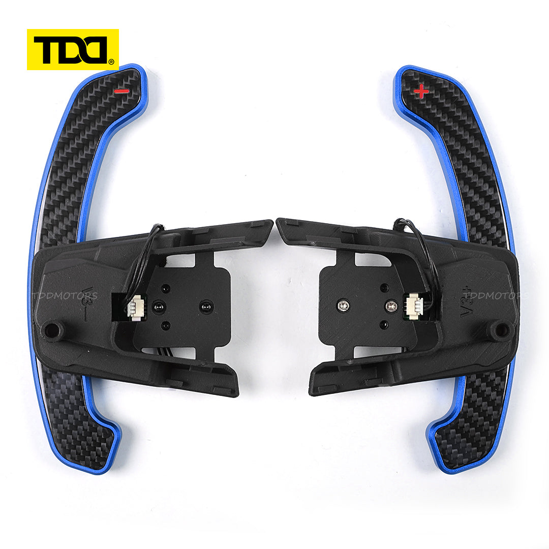 TDD Carbon Fiber Magnetic Paddle Shifters for Paddle Shifters For VW GTI MK7 Golf R Scirocco MK7.5