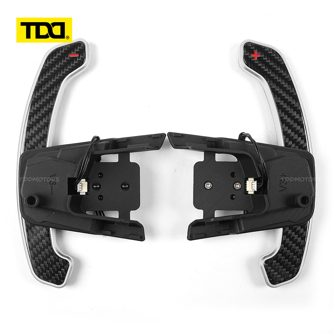 TDD Carbon Fiber Magnetic Paddle Shifters for Paddle Shifters For VW GTI MK7 Golf R Scirocco MK7.5