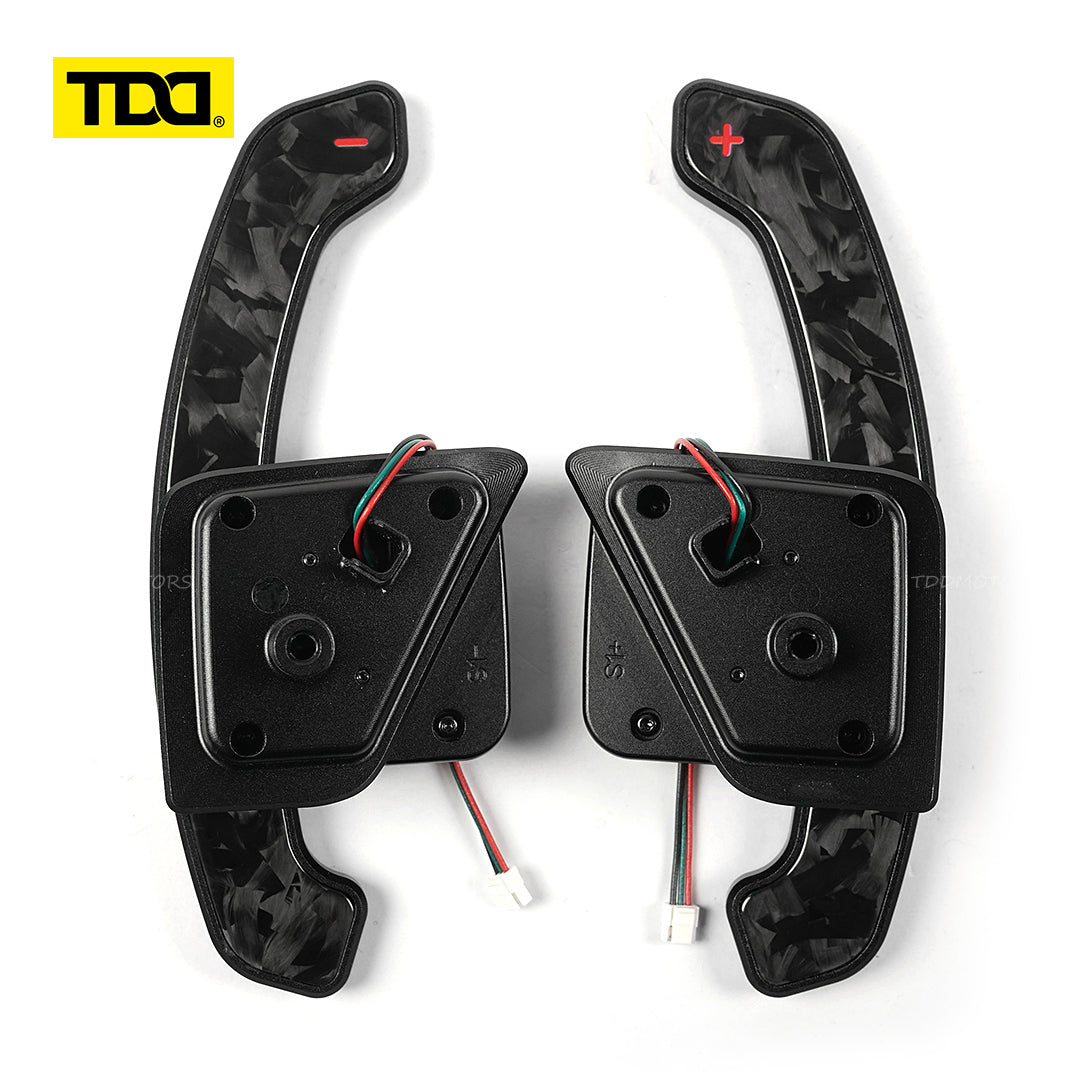 TDD Carbon Fiber  Magnetic Paddle Shifters for Paddle Shifters For Skoda