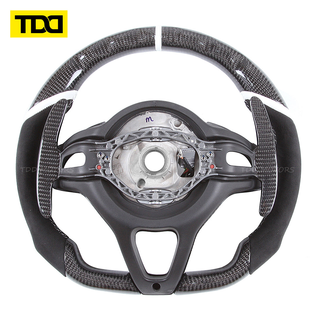 TDD Motors 100% Real Carbon Fiber Steering Wheel for Mclaren 520S MP4-12C / 650 570S 650S 675LT 720S GT