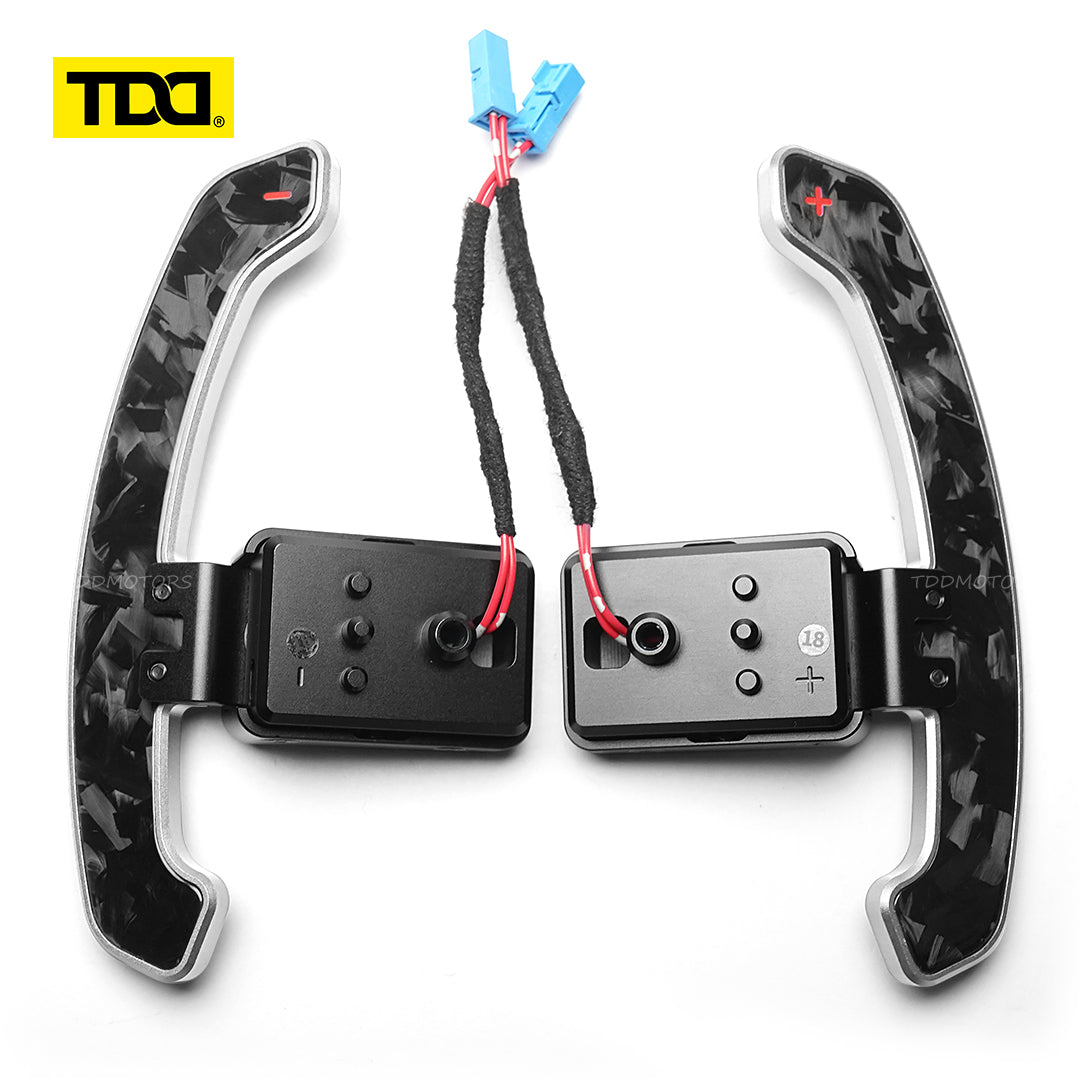 TDD Carbon Fiber Magnetic Paddle Shifters For BMW F10 F06 F07 F11 F18 F12 F13 F01 F02 F30 F31 F32 F33 F34 2 3 4 5 6 7 Series G20 G30 G32 G38 G12 G01 G80 F90 F92 30 X3: G01 X4: G02 X5: G05 X6: G06 X7 G07 F20 F30 F32 F34 F36 F80 I8 7 Series