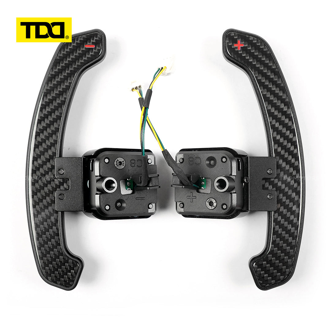 TDD Carbon Fiber  Magnetic Paddle Shifters for Paddle Shifters For Audi C8 series  A6 A7 S6 S7 RS6 RS7