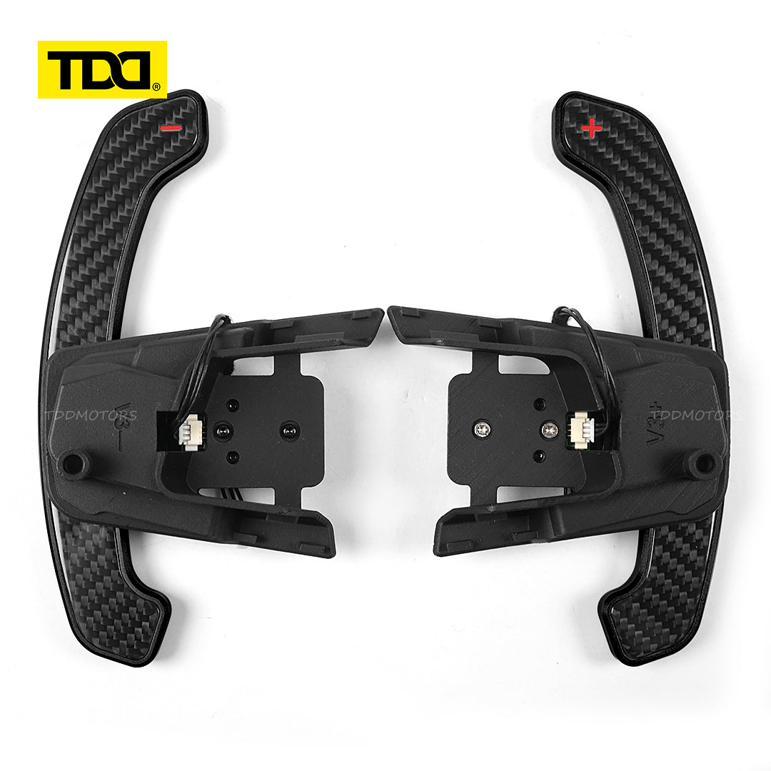 TDD Carbon Fiber Magnetic Paddle Shifters for Paddle Shifters For VW GTI MK7 Golf R Scirocco MK7.5