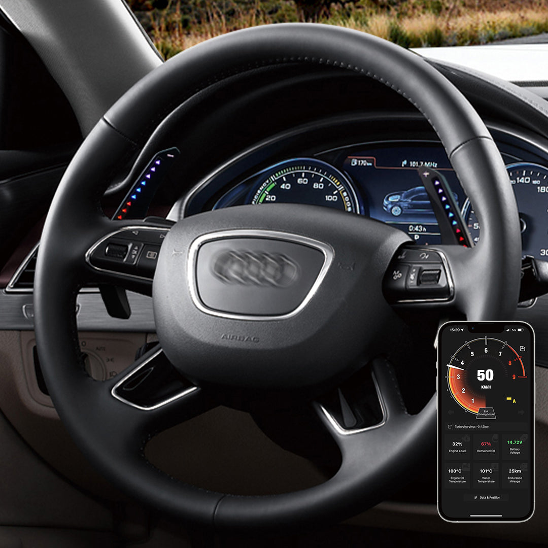 TDD Motors LED Paddle Shifter Extension for Audi