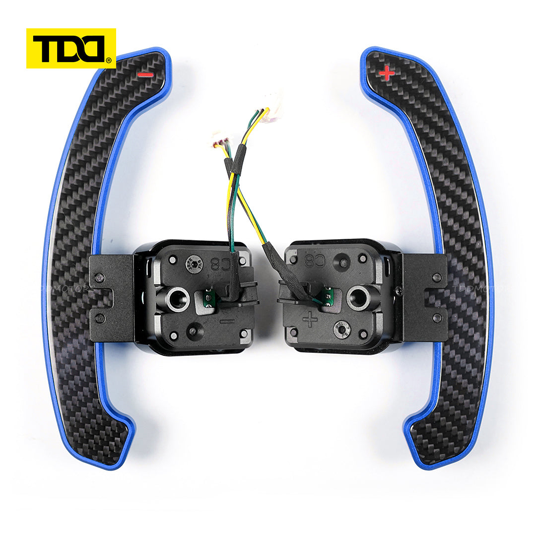 TDD Carbon Fiber  Magnetic Paddle Shifters for Paddle Shifters For Audi C8 series  A6 A7 S6 S7 RS6 RS7