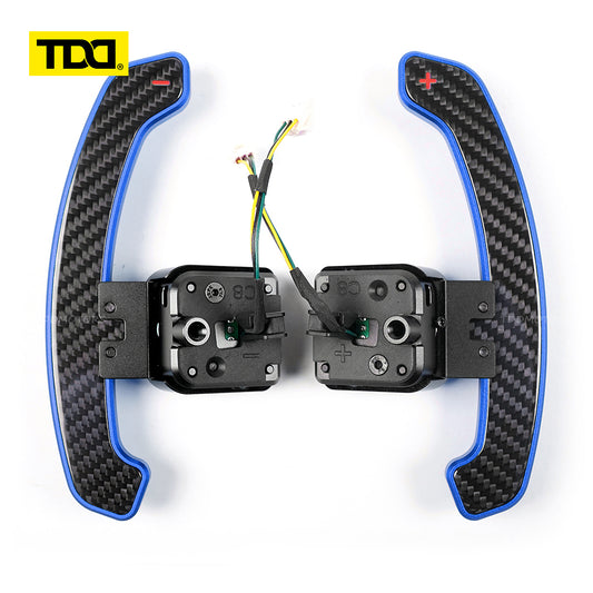 TDD Carbon Fiber  Magnetic Paddle Shifters for Paddle Shifters For Audi C8 series  A6 A7 S6 S7 RS6 RS7