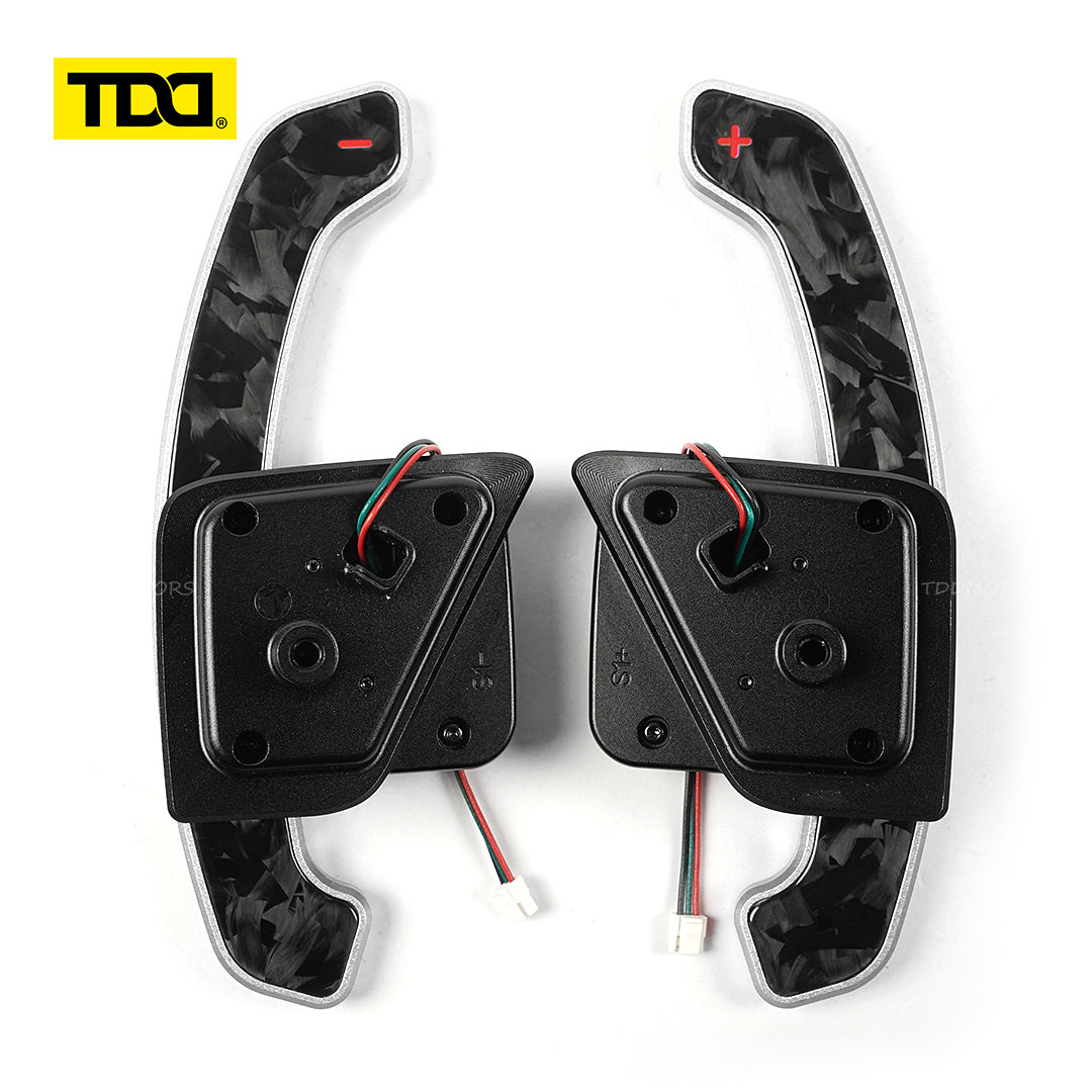TDD Carbon Fiber  Magnetic Paddle Shifters for Paddle Shifters For Skoda