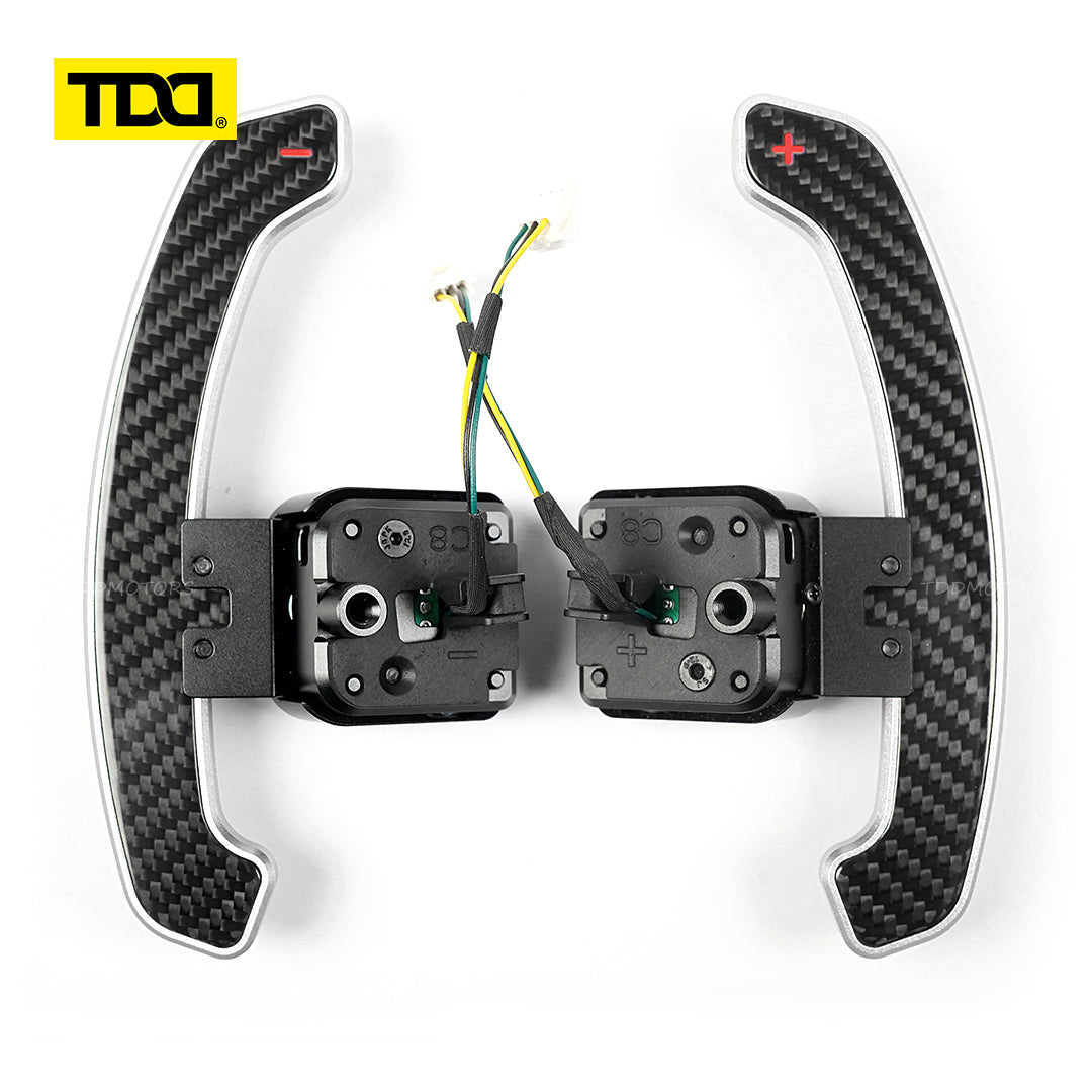 TDD Carbon Fiber  Magnetic Paddle Shifters for Paddle Shifters For Audi C8 series  A6 A7 S6 S7 RS6 RS7
