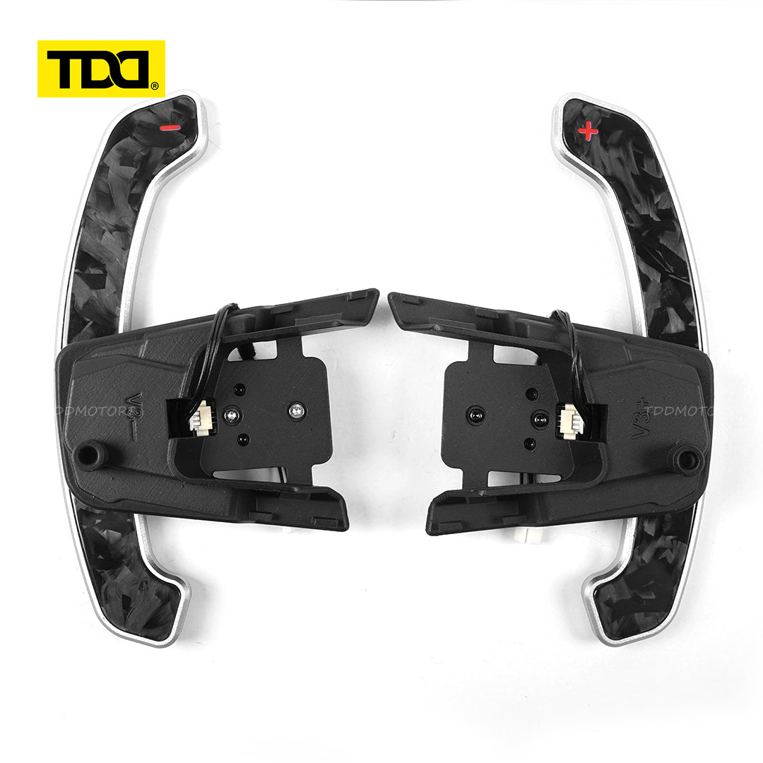 TDD Carbon Fiber Magnetic Paddle Shifters for Paddle Shifters For VW GTI MK7 Golf R Scirocco MK7.5