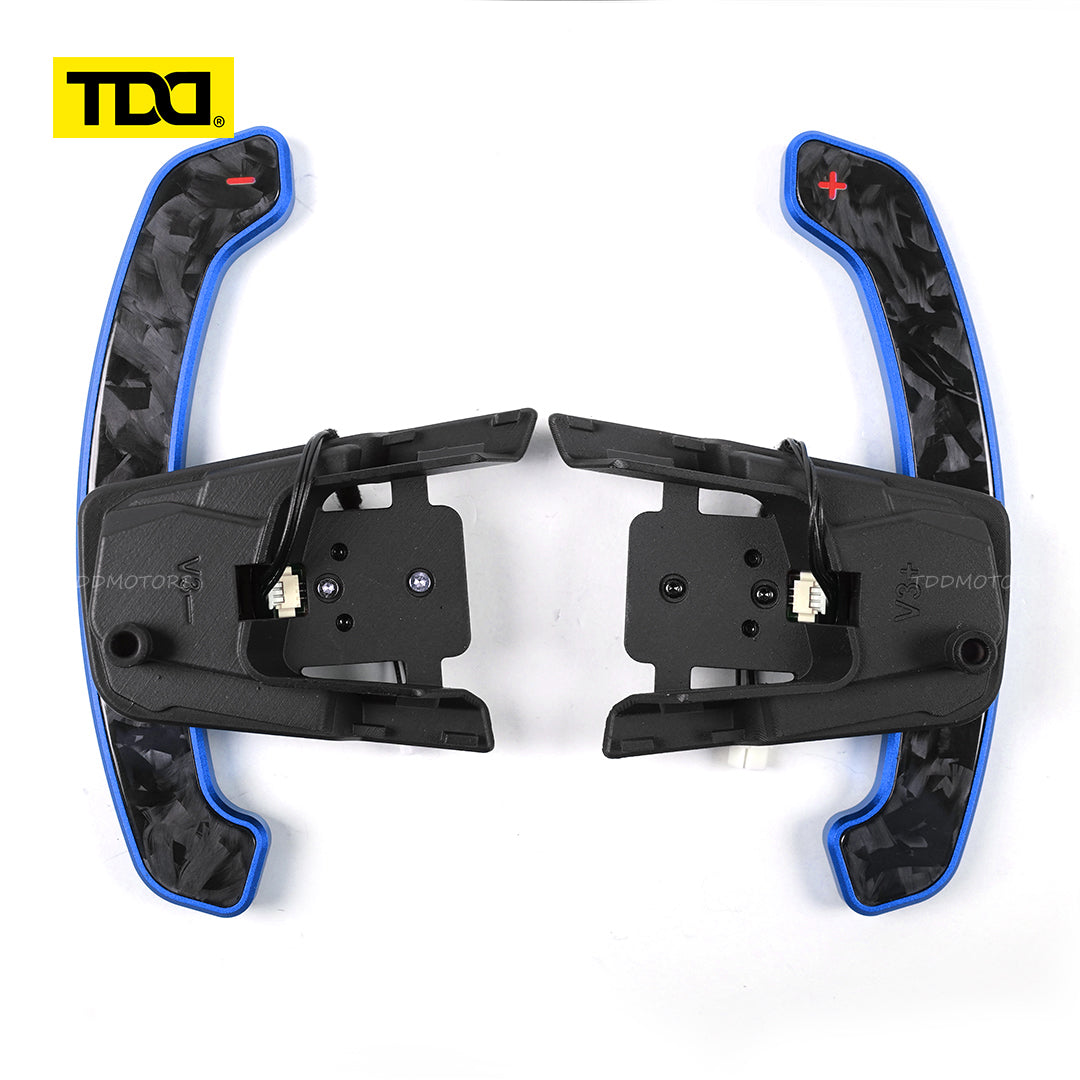 TDD Carbon Fiber Magnetic Paddle Shifters for Paddle Shifters For VW GTI MK7 Golf R Scirocco MK7.5