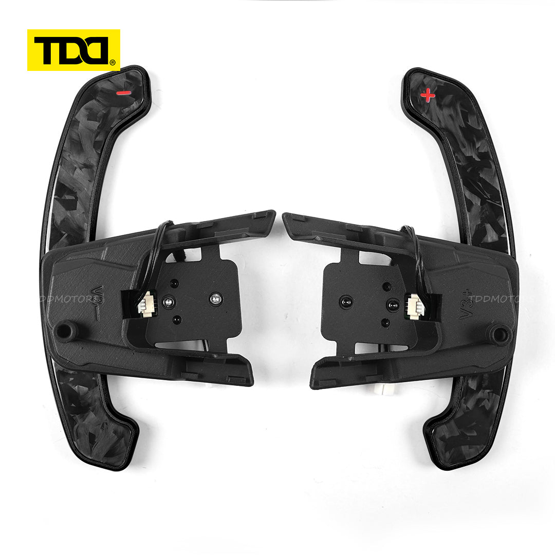 TDD Carbon Fiber Magnetic Paddle Shifters for Paddle Shifters For VW GTI MK7 Golf R Scirocco MK7.5