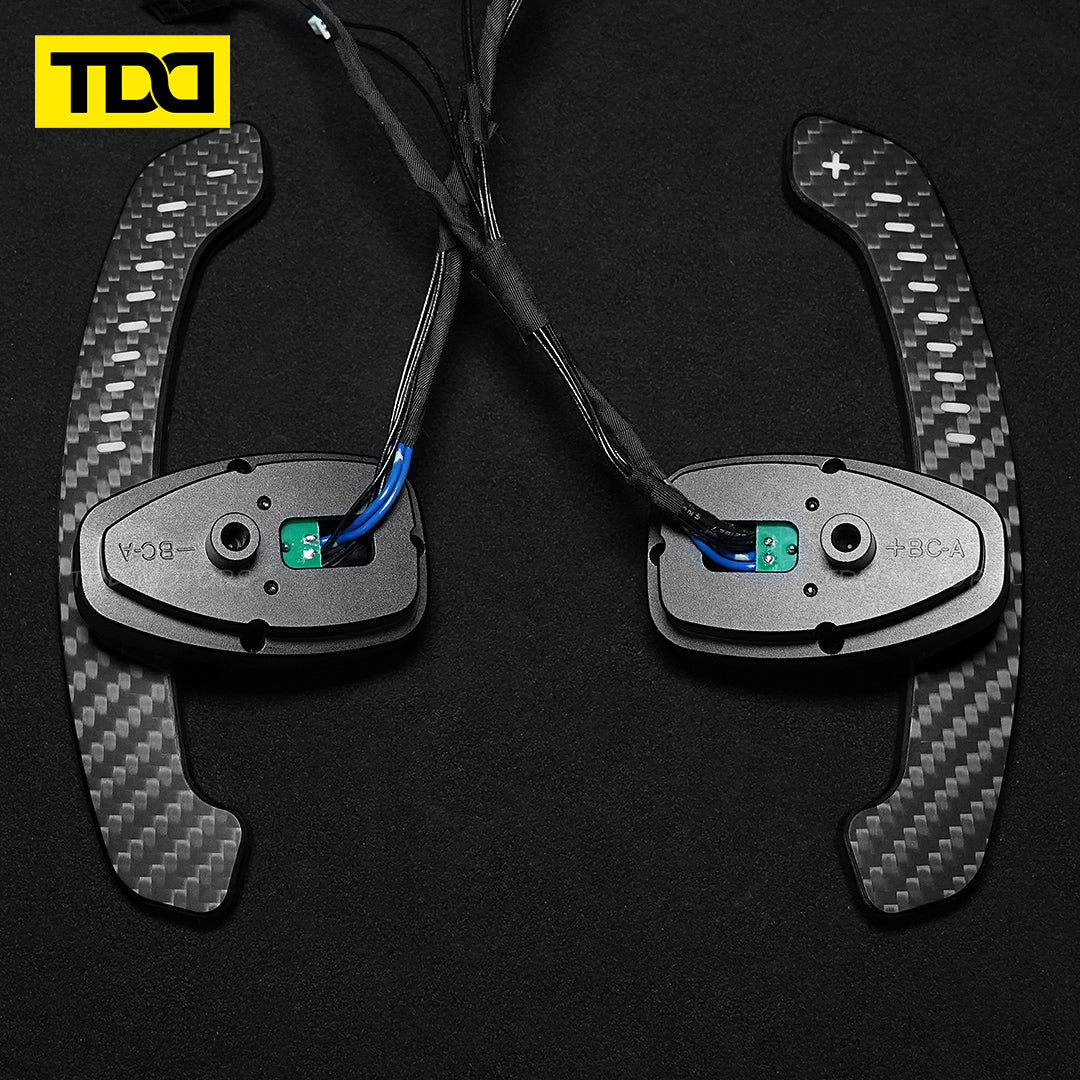 TDD Carbon Fiber Magnetic LED Paddle Shifters For Mercedes Benz X156 X204 C117 X117 W218 X218 R231 Class:GLA GLK CLA CLS SL