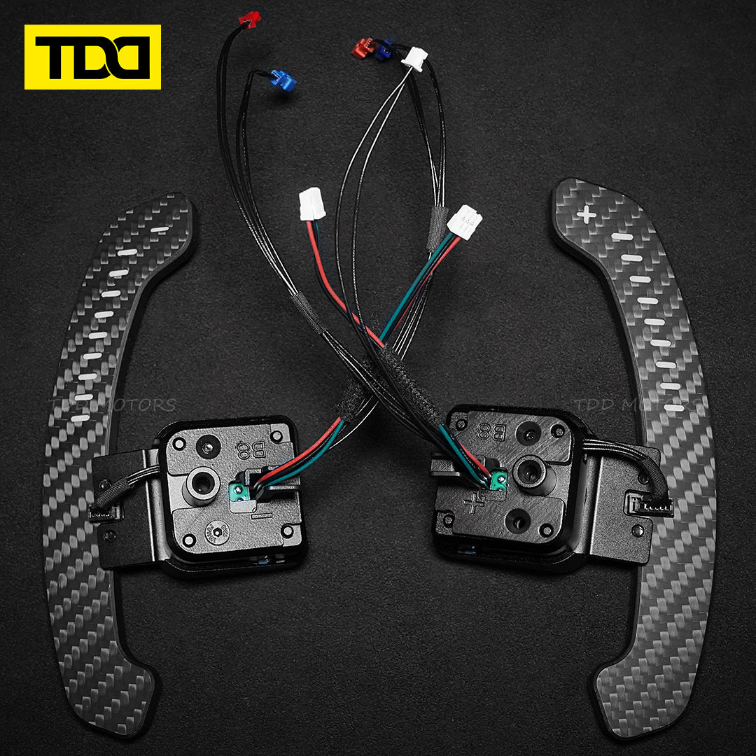 TDD Carbon Fiber Magnetic LED Paddle Shifters For Seat Leon Cupra Formentor Leon ST