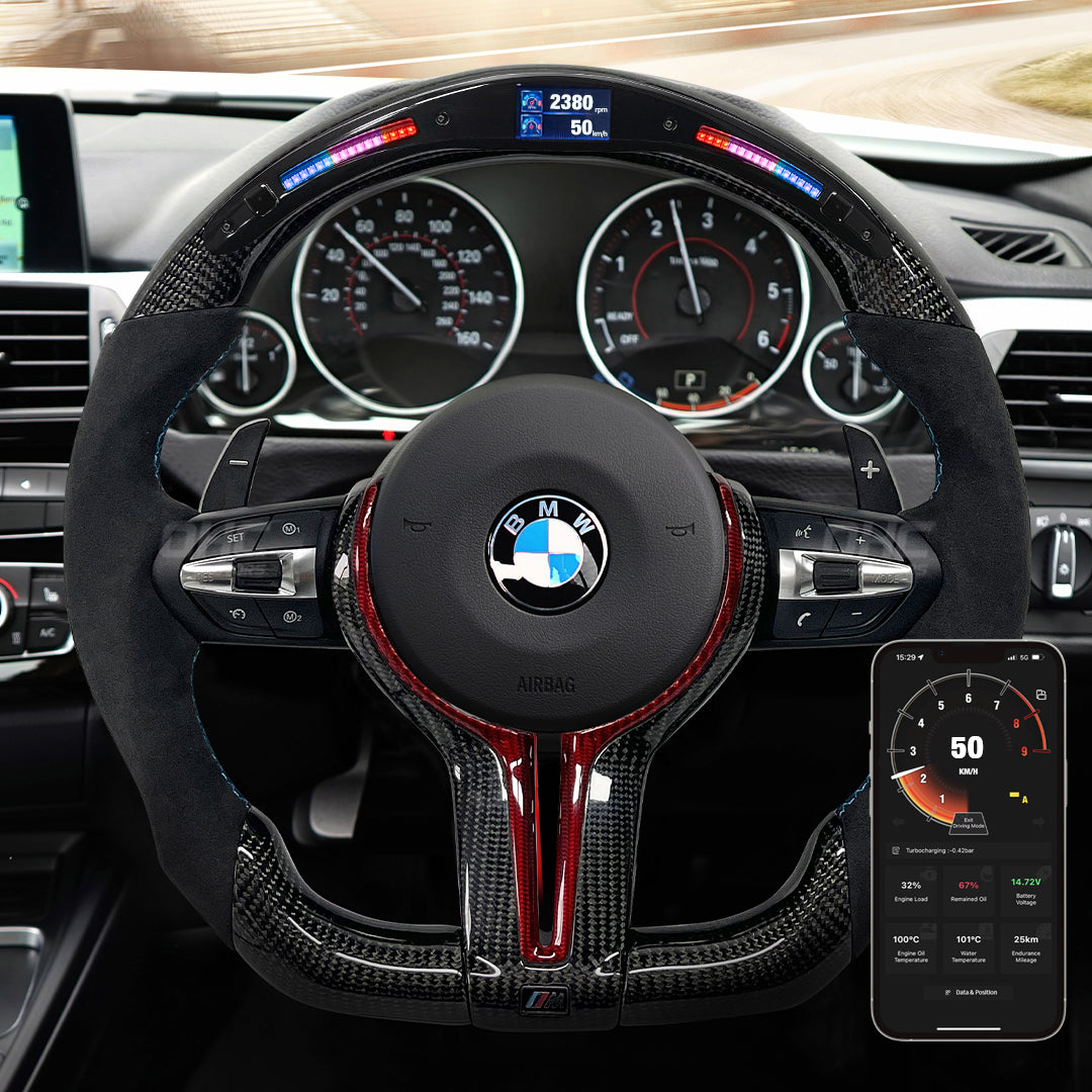 Galaxy Pro LED Steering Wheel for BMW F15 F30 F31 F34 F20 F21 F25 F10 F11 F18 F06 F12 F13 F01 F02 F07 M5 M6