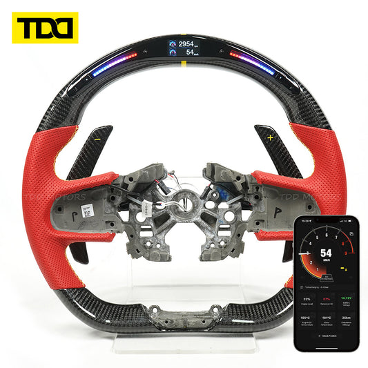 TDD Motors LED CARBON FIBER STEERING WHEEL for Lotus Emira