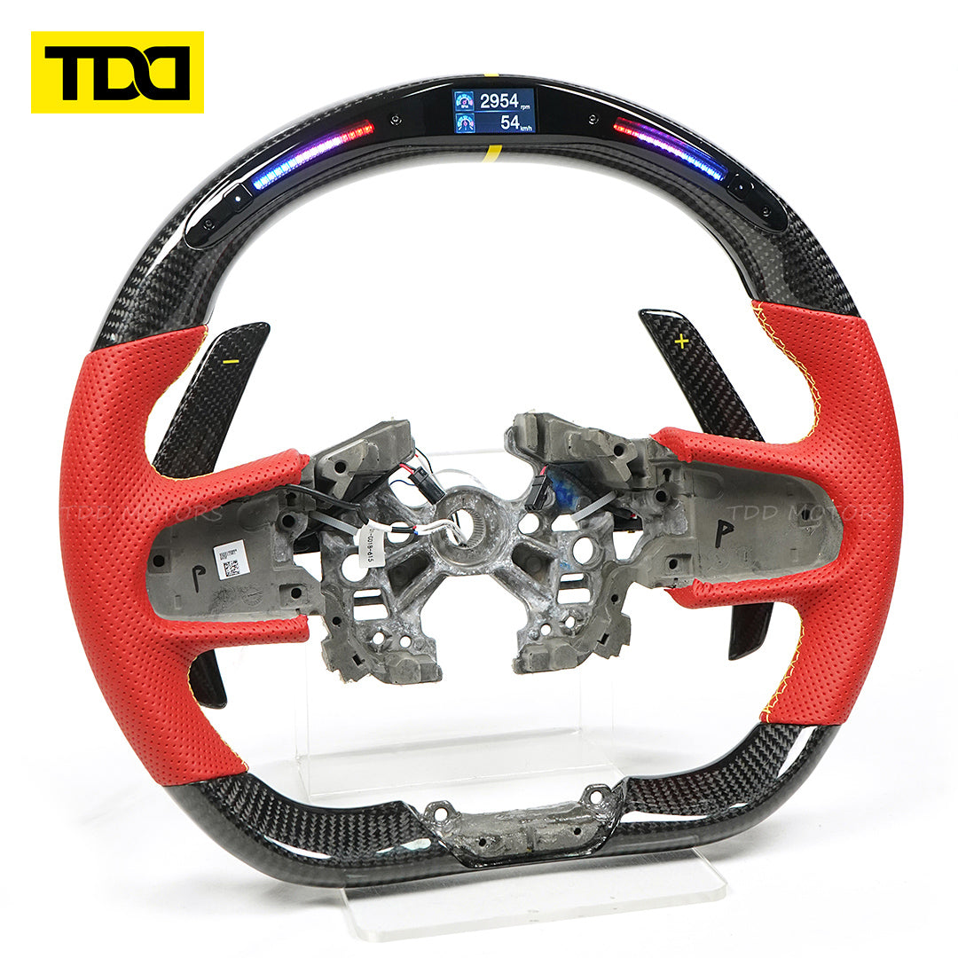 TDD Motors LED CARBON FIBER STEERING WHEEL for Lotus Emira