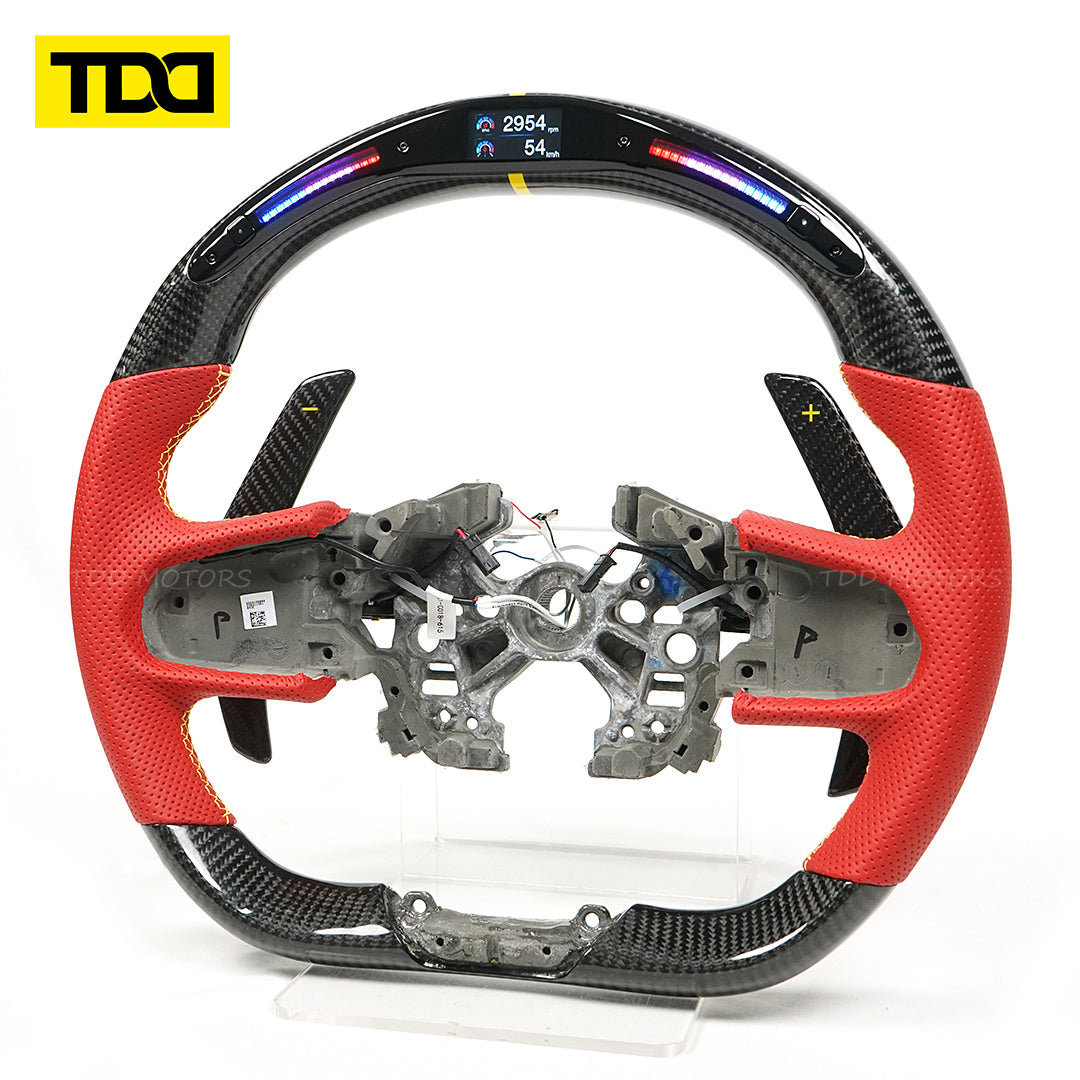 TDD Motors LED CARBON FIBER STEERING WHEEL for Lotus Emira