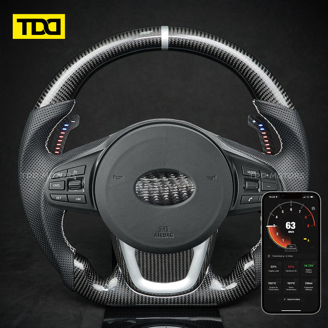 TDD Carbon Fiber Magnetic LED Paddle Shifters For Supra A90 A91 2019-2024