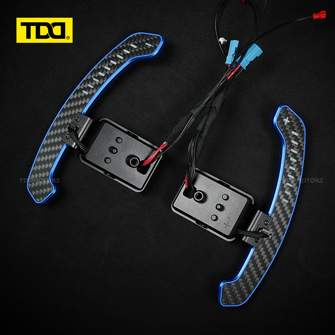 TDD Carbon Fiber LED Magnetic Paddle Shifters for  MiNi F56 F55 F54