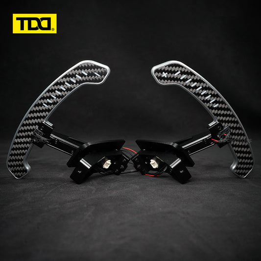 TDD Carbon Fiber LED Magnetic Paddle Shifters for Paddle Shifters For Porsche 992 GT3