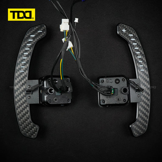 TDD Carbon Fiber LED Magnetic Paddle Shifters for  Audi C8 A6 A7 S6 S7