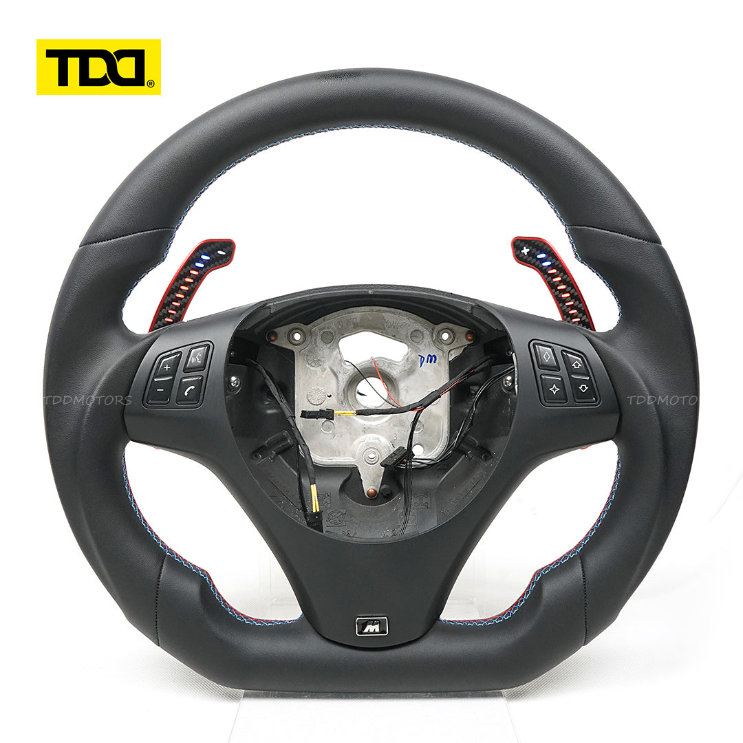 TDD Carbon Fiber Magnetic LED Paddle Shifters For BMW E90 M3 E92 M3 E93 M3 X5M X6M E70 E71