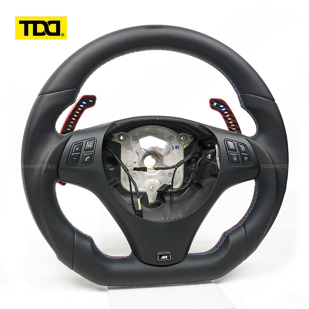 TDD Carbon Fiber Magnetic LED Paddle Shifters For BMW E90 M3 E92 M3 E93 M3 X5M X6M E70 E71
