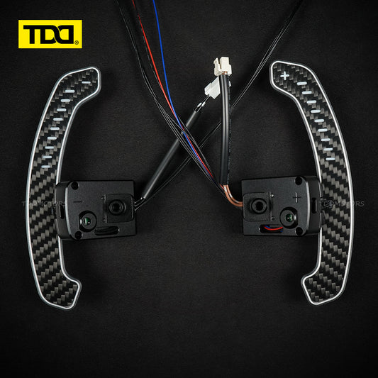 TDD Carbon Fiber LED Magnetic Paddle Shifters for Nissan GTR R35 Infiniti QX50 QX60