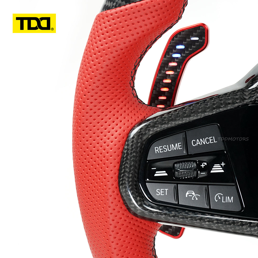 TDD Motors  CARBON FIBER STEERING WHEEL for BMW  M4 CS G8X LCI