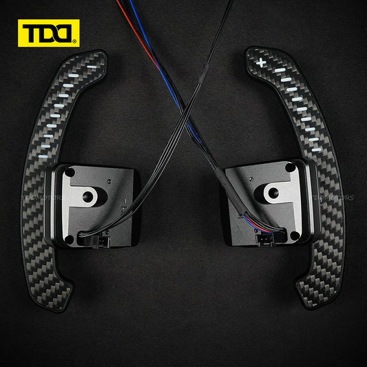 TDD Carbon Fiber LED Magnetic Paddle Shifters for Chevrolet Camaro SS Corvette C7