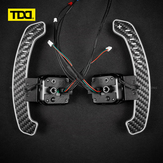 TDD Carbon Fiber LED Magnetic Paddle Shifters for  Audi A1 A2 A4 A5 A6 S1 S4 B8 B8.5