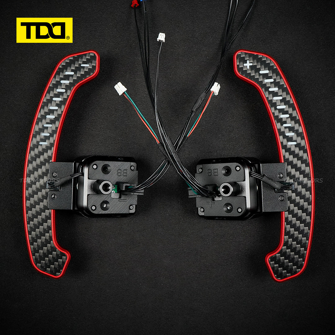 TDD Carbon Fiber Magnetic LED Paddle Shifters For Seat Leon Cupra Formentor Leon ST