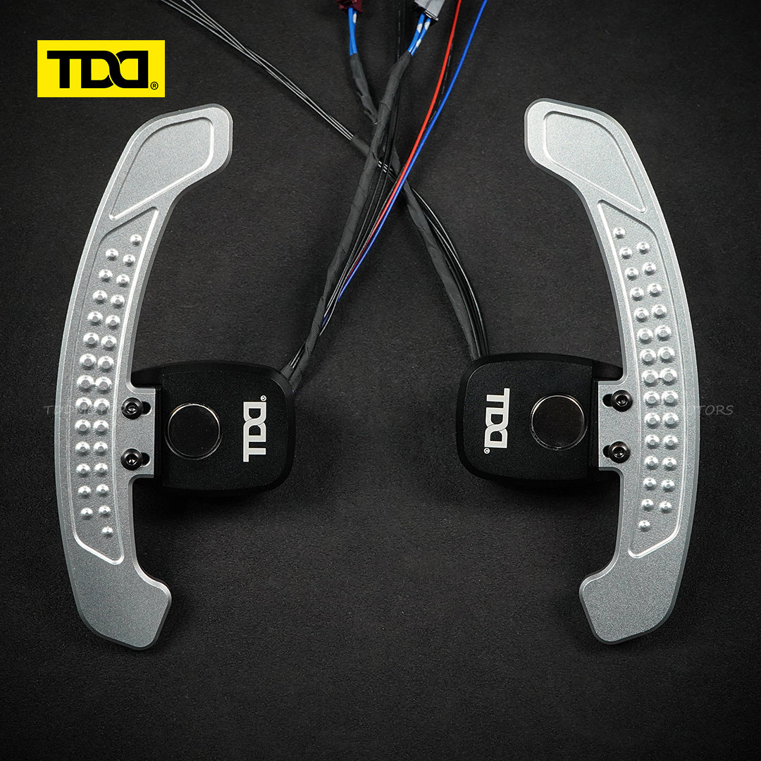 TDD Carbon Fiber LED Magnetic Paddle Shifters for Mercedes Benz W205,S205 W213 N293 W24 C117,X117
