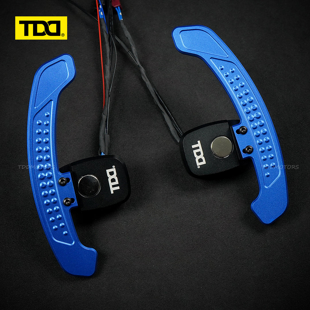 TDD Carbon Fiber LED Magnetic Paddle Shifters for Mercedes Benz W205,S205 W213 N293 W24 C117,X117