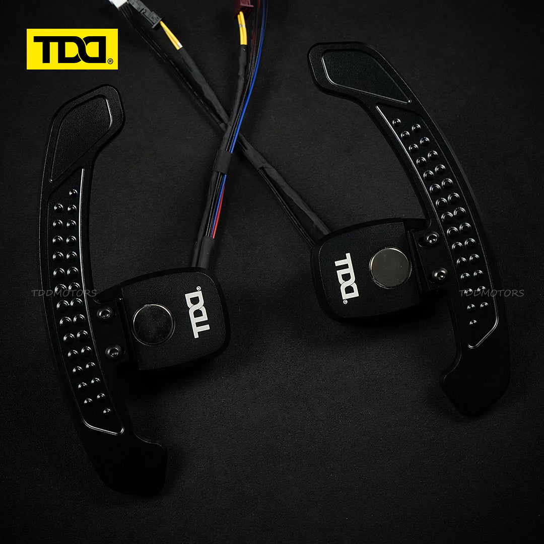 TDD Carbon Fiber LED Magnetic Paddle Shifters for  Mercedes benz  A238 C257 Class:C E EQC CLA GLE