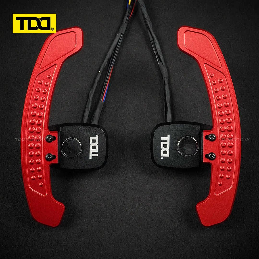 TDD Carbon Fiber LED Magnetic Paddle Shifters for  Mercedes benz  A238 C257 Class:C E EQC CLA GLE