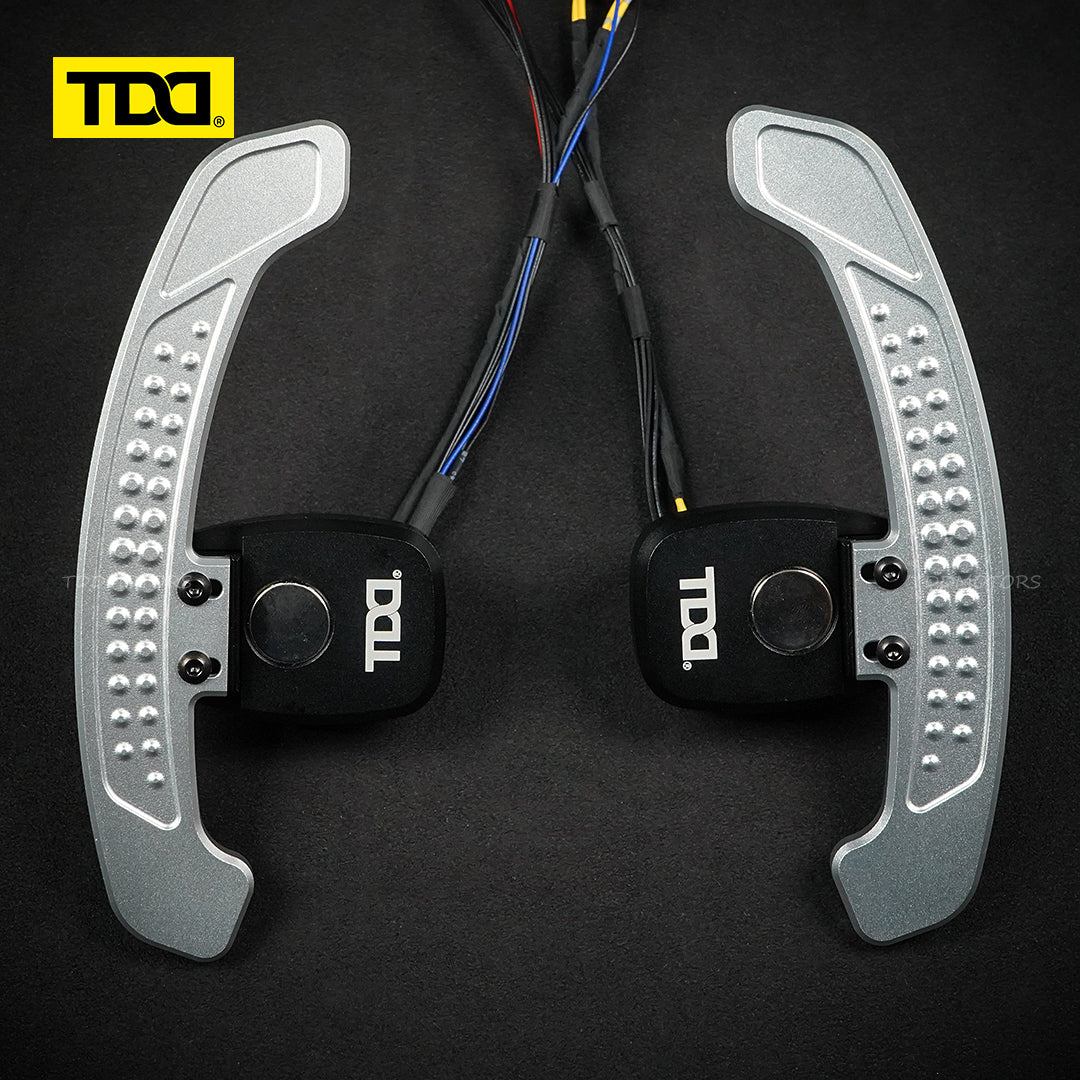 TDD Carbon Fiber LED Magnetic Paddle Shifters for  Mercedes benz  A238 C257 Class:C E EQC CLA GLE