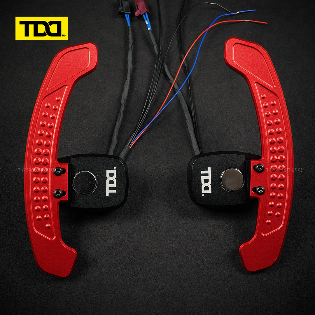 TDD Carbon Fiber LED Magnetic Paddle Shifters for Mercedes Benz W205,S205 W213 N293 W24 C117,X117