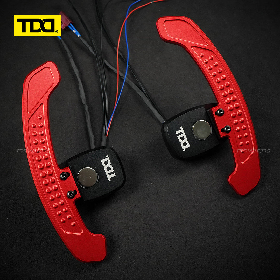TDD Carbon Fiber LED Magnetic Paddle Shifters for Mercedes Benz W205,S205 W213 N293 W24 C117,X117