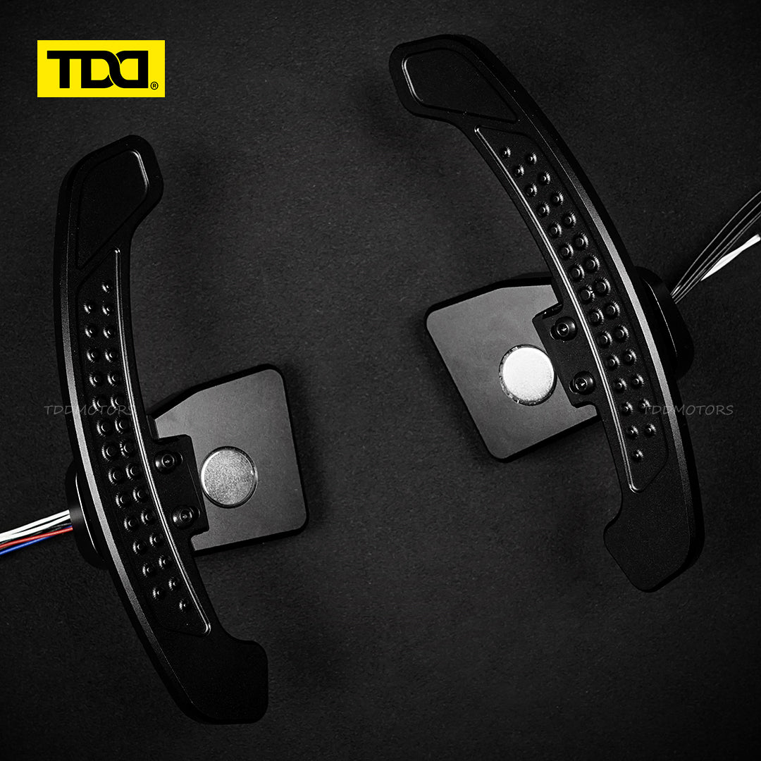 TDD Carbon Fiber LED Magnetic Paddle Shifters for Paddle Shifters For Volkswagen MK8 PASSAT B8 POLO VI