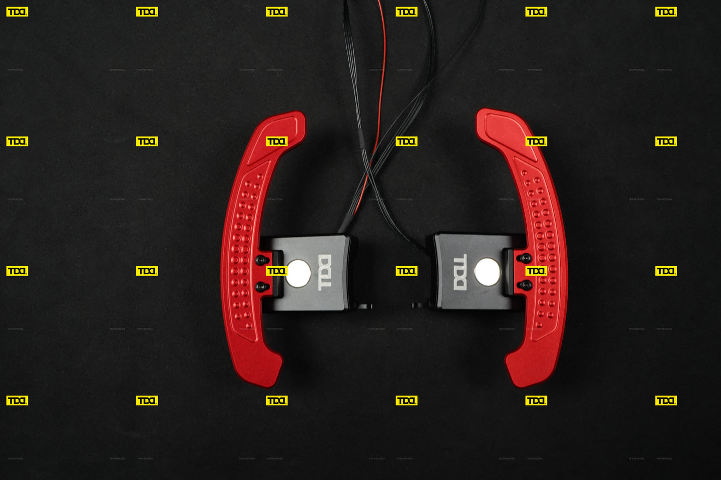 TDD Carbon Fiber LED Magnetic Paddle Shifters for Mustang GT